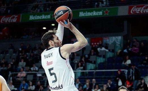 Así fue la exhibición del MVP Rudy ante Baskonia: 27 puntos, 5 asistencias y 3 recuperaciones