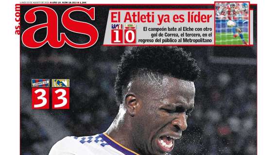 PORTADA | As, con el empate del Real Madrid: "De locura"