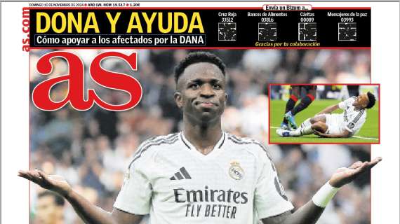 "Goleada dolorosa" titula AS en su portada tras el último triunfo madridista 