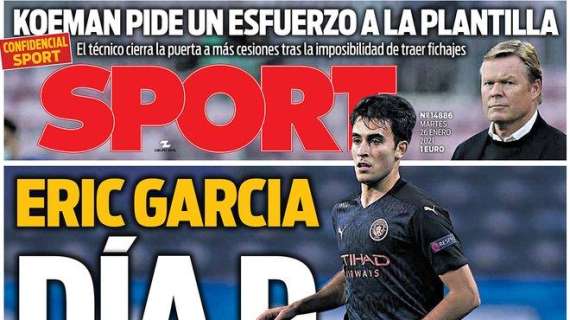 PORTADA - Sport: "Eric García, día D"