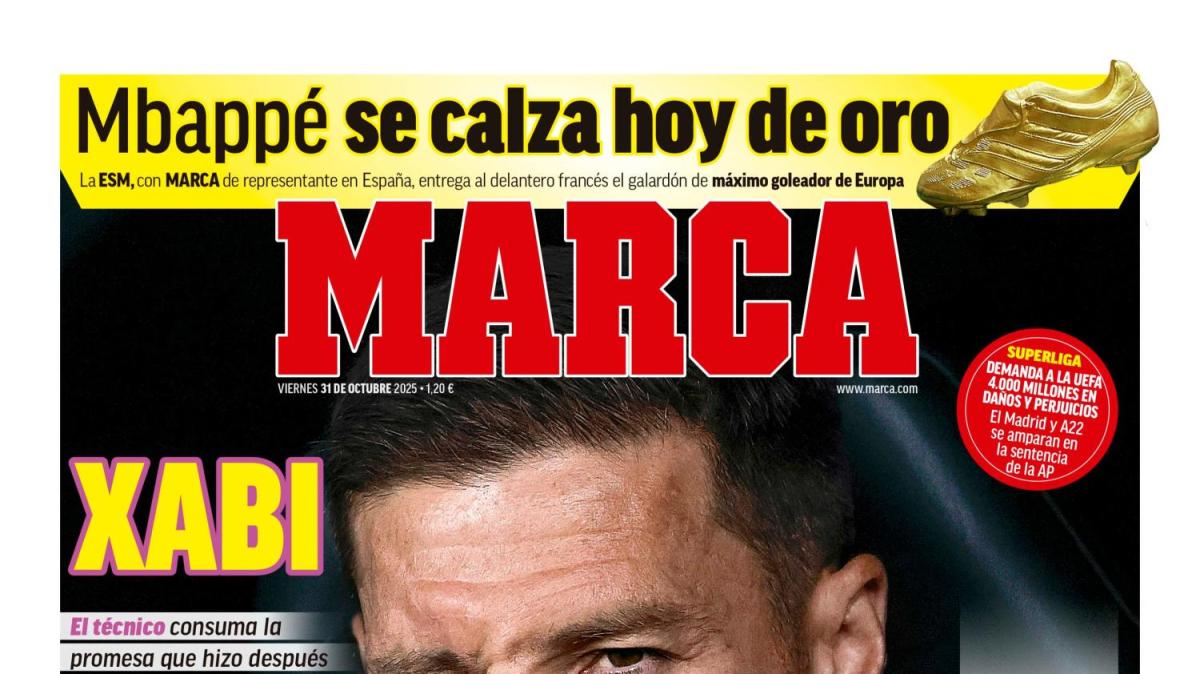 Marca abre portada con la profecía de Xabi Alonso