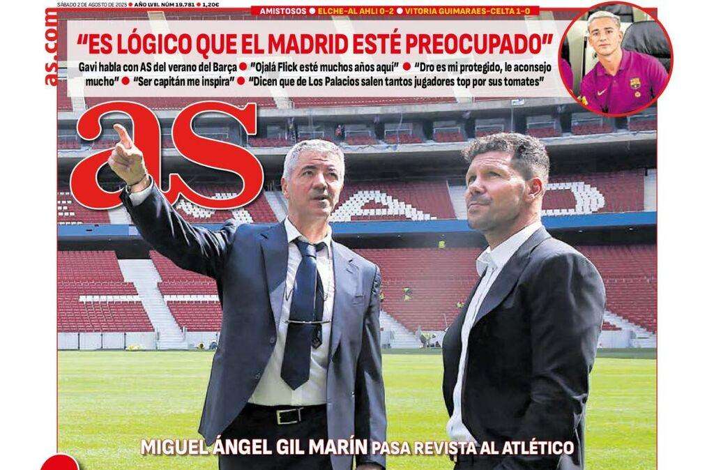 El diario AS destaca en su portada la situación del Real Madrid