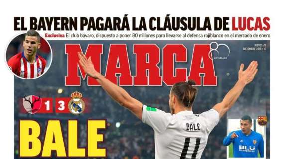 PORTADA - Marca con el protagonista en Abu Dhabi: "Bale quiere otro Mundial"