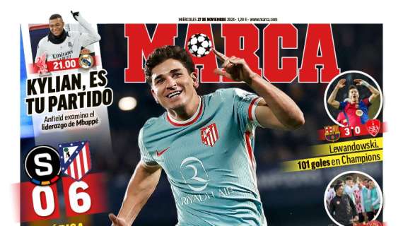 "Kylian, es tu partido" señala en portada el diario Marca