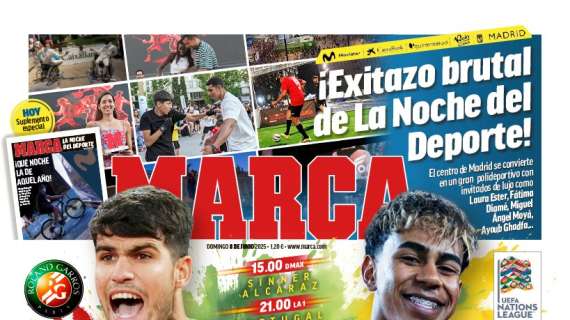"Queremos el oro": la Nations League y Alcaraz, en la portada de Marca
