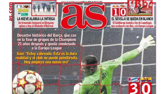 PORTADA | AS con el Barça: "Al infierno"