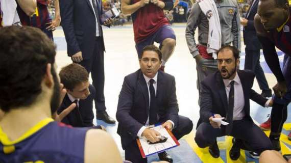 Xavi Pascual: "Es mentira que haya discutido con Huertas en la final de la Copa del Rey"