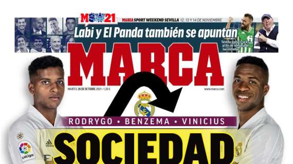 PORTADA | Marca: "Rodrygo, Benzema y Vinicius: sociedad ilimitada"