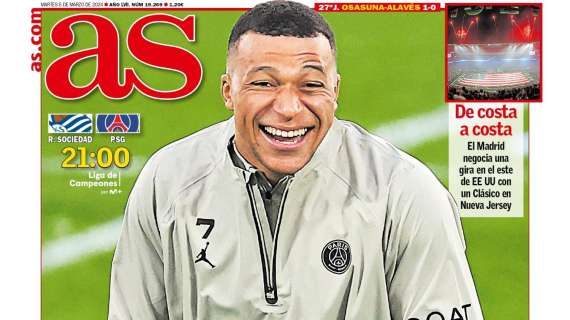 PORTADA | AS: "Con ustedes, Mbappé"