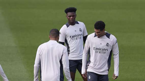 Sin sorpresas en el entrenamiento del Real Madrid en Francia