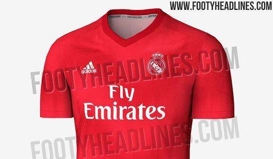 FOTO - Se filtra la tercera camiseta del Madrid para la temporada 2018/19: ¡vuelve el rojo!