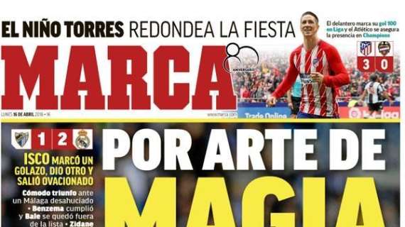 PORTADA - Marca se rinde ante Isco: "Por arte de magia"