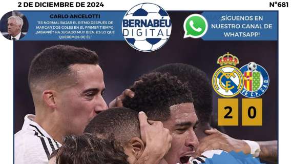 La victoria del Real Madrid ante el Getafe, protagonista de la portada BD