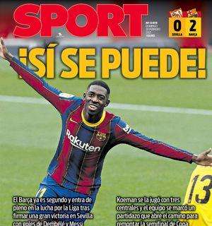 PORTADA - Sport: "¡Sí se puede!"