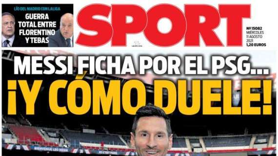 PORTADA | Sport: "Messi ficha por el PSG... ¡y cómo duele!"