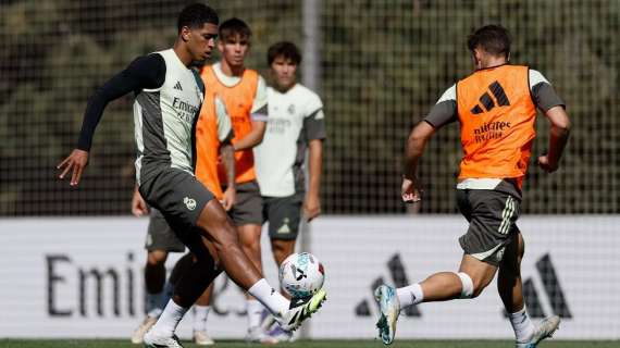 Bellingham y Camavinga, protagonistas en el entrenamiento del Real Madrid