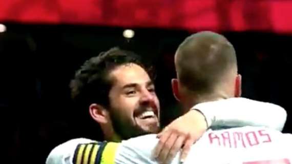 VÍDEO - ¡La buena sintonía entre madridistas! Ramos fue a besarle la bota a Isco y este le advirtió