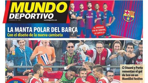 PORTADA - Mundo Deportivo destaca el paso en falso del Madrid: "Gironazo"