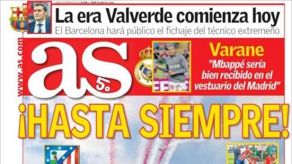 PORTADA - As despide al Vicente Calderón: "¡Hasta siempre!"