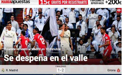 Marca - "El Madrid se despeña en el Valle: el Girona remontó en 10 minutos"