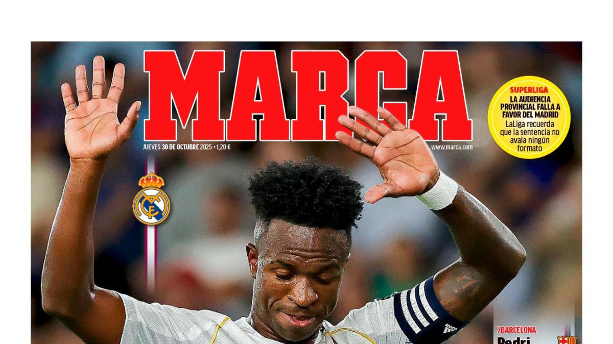 Marca destaca en primera plana las disculpas de Vinicius