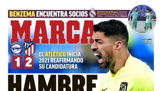 PORTADA - Marca: "Hambre de liga. Benzema encuentra socios"