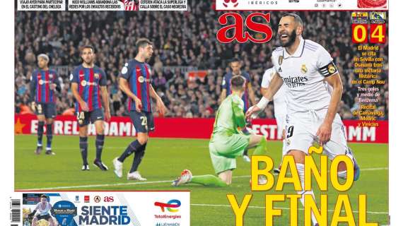 PORTADA | AS: "Baño y final"