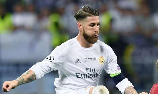 Sergio Ramos entrenó con el grupo