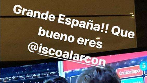 FOTO - Morata se rinde a Isco tras su exhibición ante Argentina