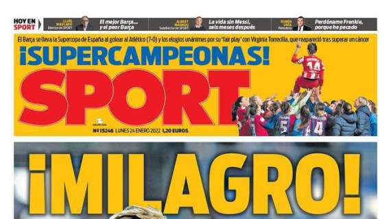 PORTADA | Sport: "Militao evita el sonrojo del Madrid"