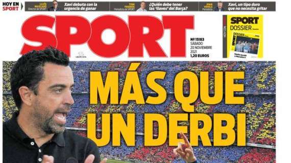 PORTADA | Sport: "Más que un derbi"