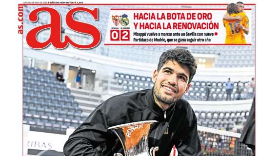"Hacia la bota de oro y hacia la renovación" señala AS en portada