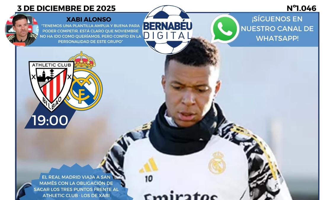 La portada BD destaca la previa del Athletic Club - Real Madrid
