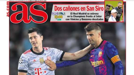 PORTADA | AS: "Dos cañones en San Siro"