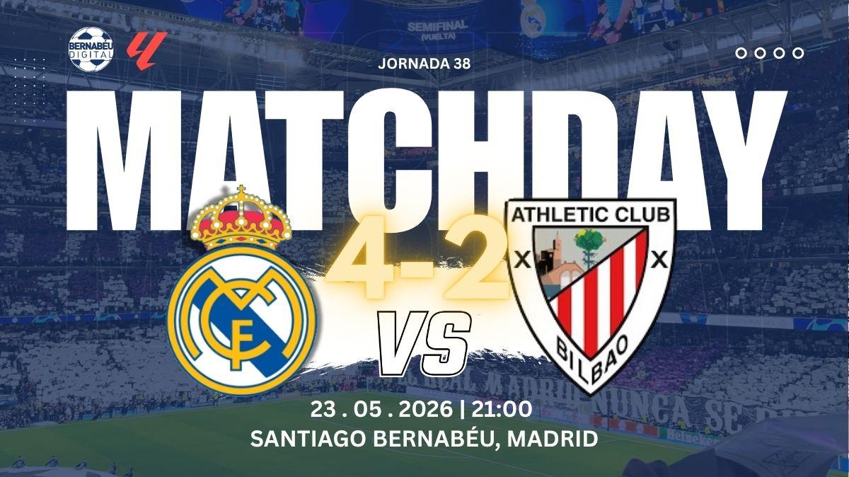 Real Madrid 4-2 Athletic Club | Sigue aquí el pospartido