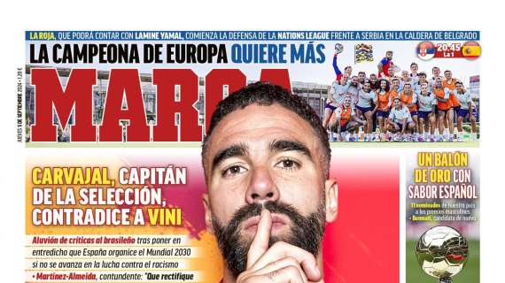 PORTADA | Marca, con Carvajal: "España no es un país racista y no se merece que le quiten el Mundial"