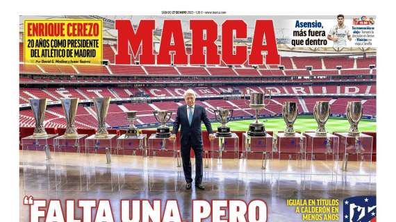 PORTADA | Marca: "Asensio, más fuera que dentro"
