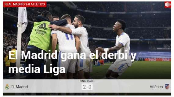 Marca, con el derbi: "El Madrid gana el derbi y media Liga"