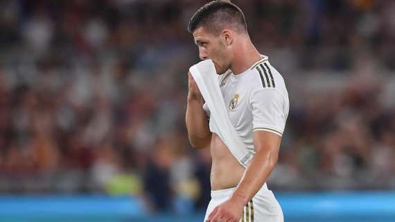 Luka Jovic con el Real Madrid