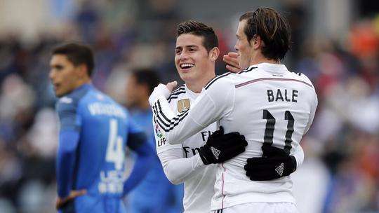 James y Bale, los centrocampistas pichichis de la Liga