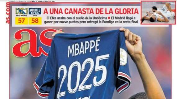 PORTADA | As sale con Mbappé: "Él se lo pierde"