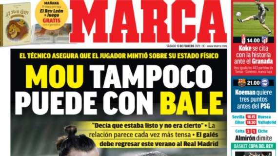 PORTADA - Marca: "Mou tampoco puede con Bale"