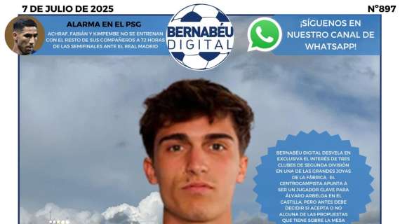 Manuel Ángel, gran protagonista en la portada de Bernabéu Digital