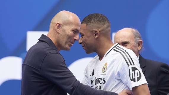 Zinedine Zidane con Mbapp&eacute;