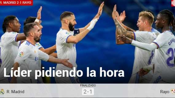 Marca destaca el sufrimiento del Real Madrid: "Líder pidiendo la hora"