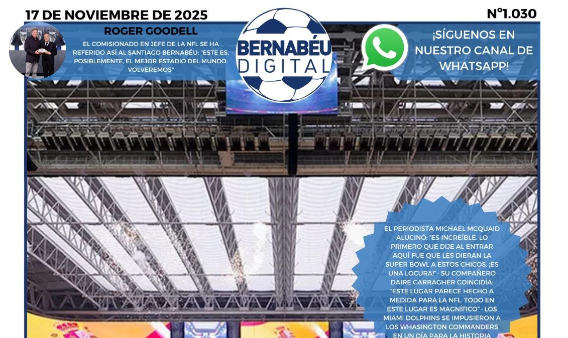 El día histórico del Santiago Bernabéu, en la portada BD