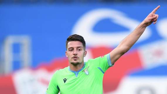 Milinkovic-Savic con la Lazio