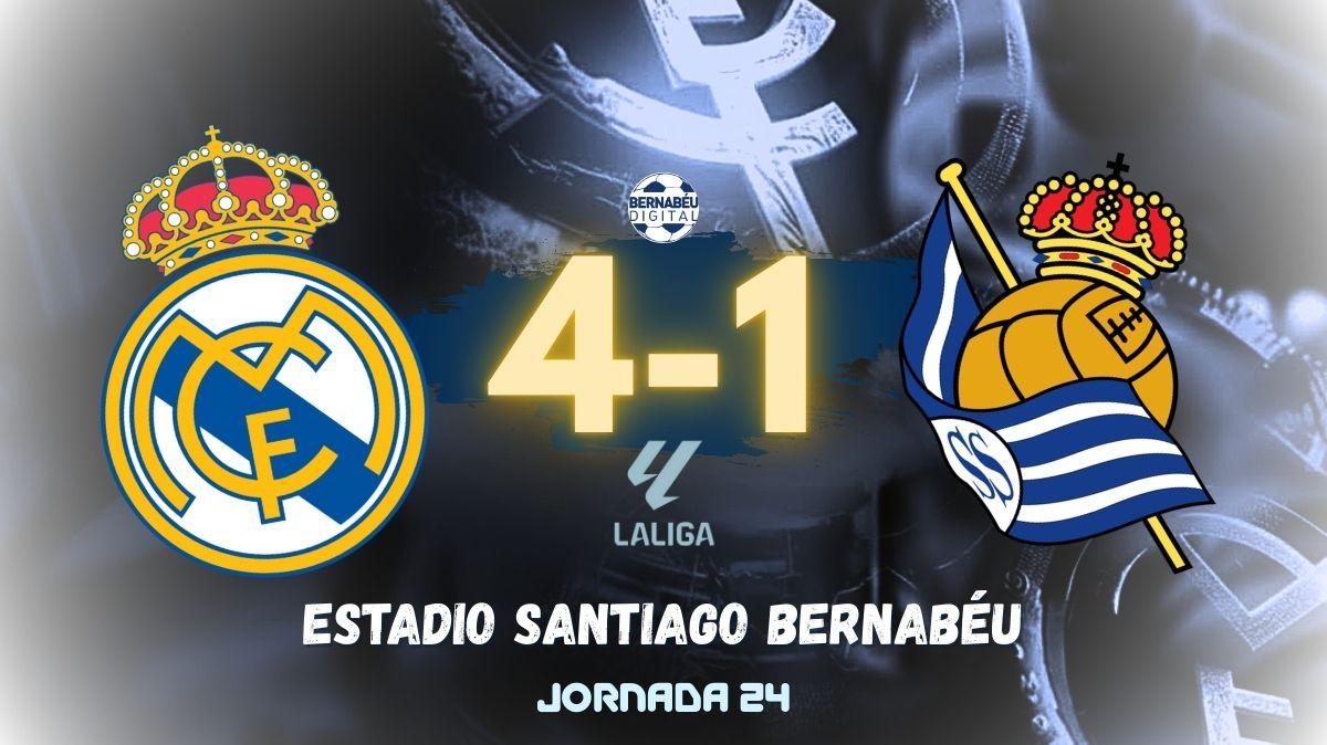 Real Madrid 4 - 1 Real Sociedad | Vinicius destroza a la Real Sociedad