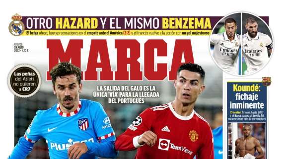 PORTADA | Marca: "Otro Hazard y el mismo Benzema"