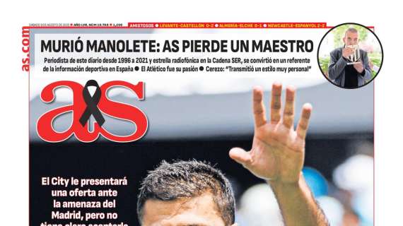 AS saca en primera plana el futuro de Rodrigo con el Real Madrid detrás de su fichaje